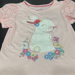 Tommy Bahama Pink Bunny Kids Shirt 7/8